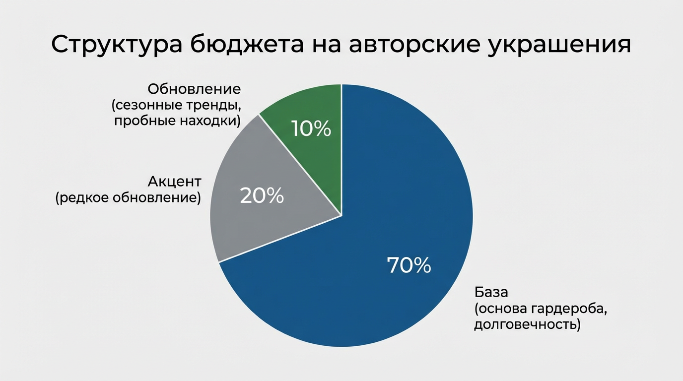 Структура бюджета на авторские украшения